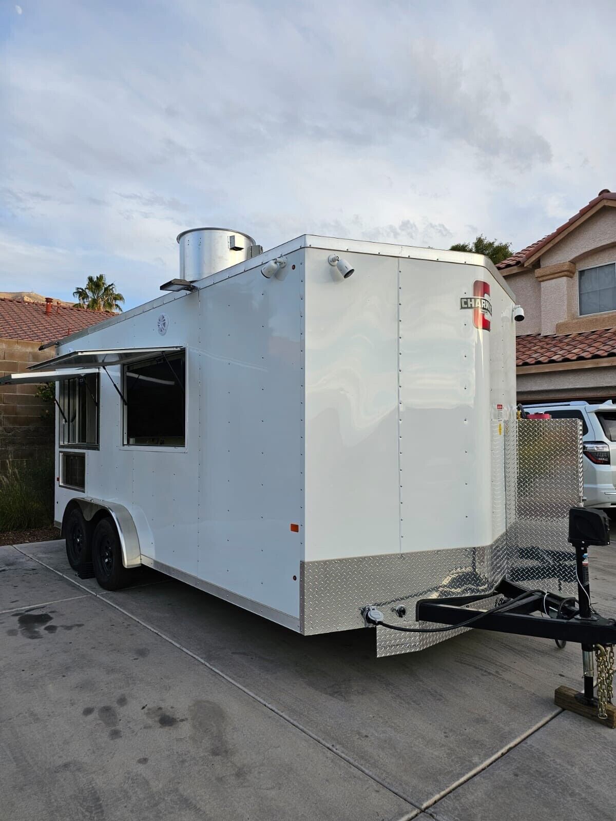 Concession Food Vending Trailer 7.5 X 16 Enclosed With Equipment